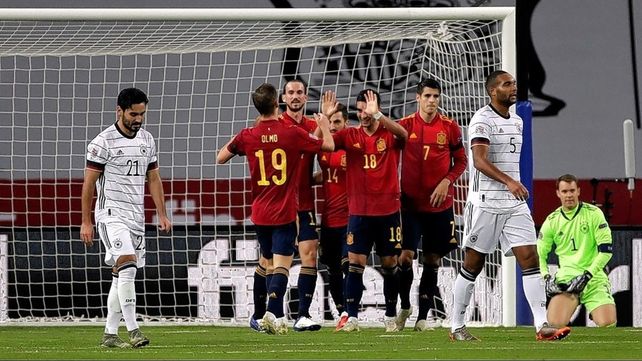 España logró una goleada memorable ante Alemania en Sevilla