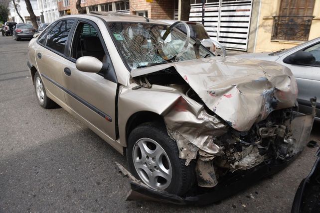 Así quedó el Renault Laguna. Según la Fiscalía