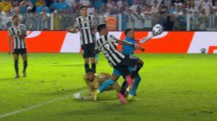 La mano que le valió a Neymar la segunda amarilla y su expulsión.