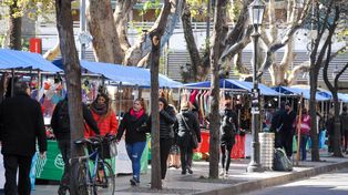 La plaza Pringles, parte del Paseo del Siglo