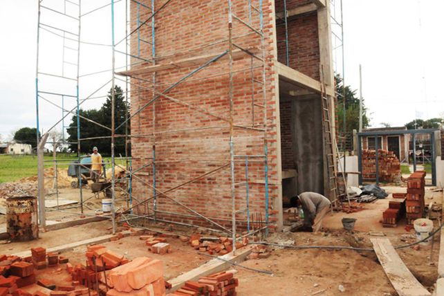 Avanzan las obras de las escuela Avellaneda en Aldea Brasilera