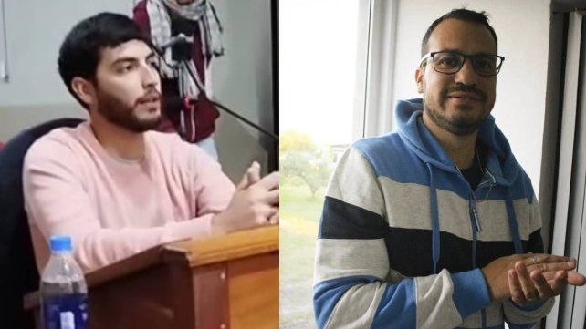 El concejal Alexander Tomez (izq.) denunció por amenazas a Luis María Setau.