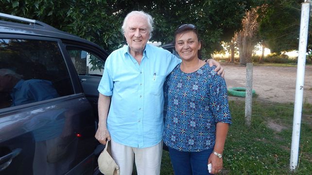 Rodaje. Pino filmó junto a Estela algunas escenas del documental que se estrenará en mayo.&nbsp;
