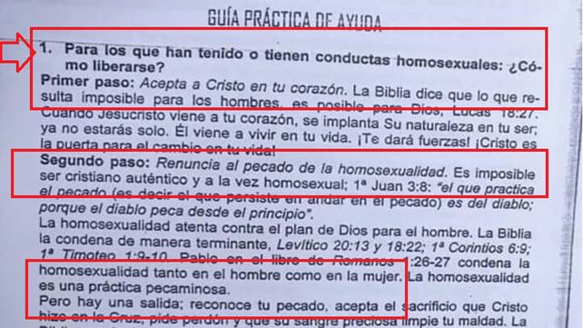 Homofobia en Paraná: El Instituto Cristiano Evangélico Bautista reparte una guía para tratar homosexuales