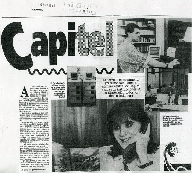 Capitel: cuando La Capital se adelantó a Google
