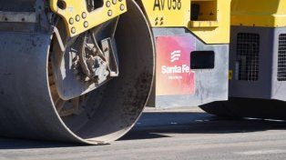 Trabajos en la Autopista Rosario - Santa Fe