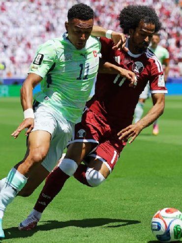 Qatar, con poco, se lo empató a Suiza en la última del partido