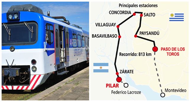 Ma&ntilde;ana parte el primer tren a Uruguay, que saldr&aacute; todos los viernes y regresar&aacute; los martes