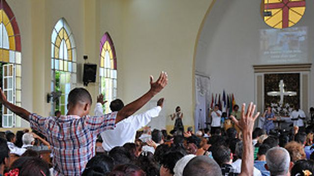 Los evangelistas siguen creciendo, pero todavía el catolicismo es un 51% de la población.&nbsp;
