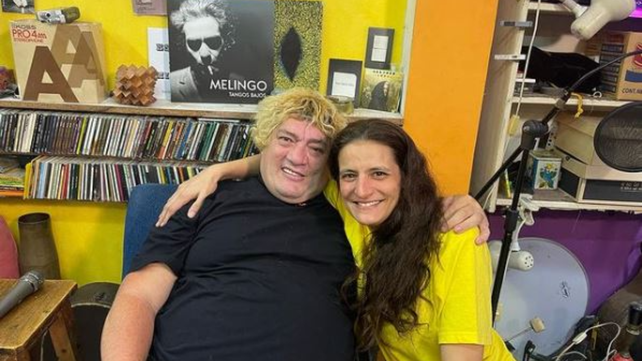 Pity Álvarez junto a Julieta Laso durante las grabaciones de Tangos Bajos.