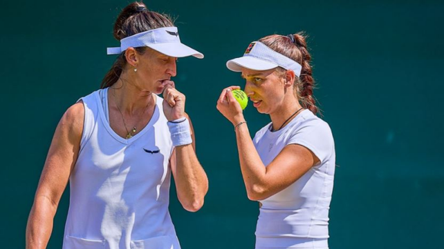 Nicole Fossa Huergo y la alemana Tamara Korpatsch llegaron hasta la segunda ronda de Wimbledon.