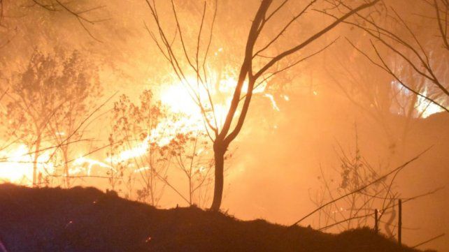 Bomberos voluntarios de Paraná y Crespo y Zapadores trabajaron durante cuatro horas para sofocar un incendio de pastizales en María Luisa&nbsp;