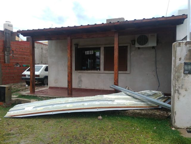 El viento destruyó viviendas y un jardín de infantes en San Benito