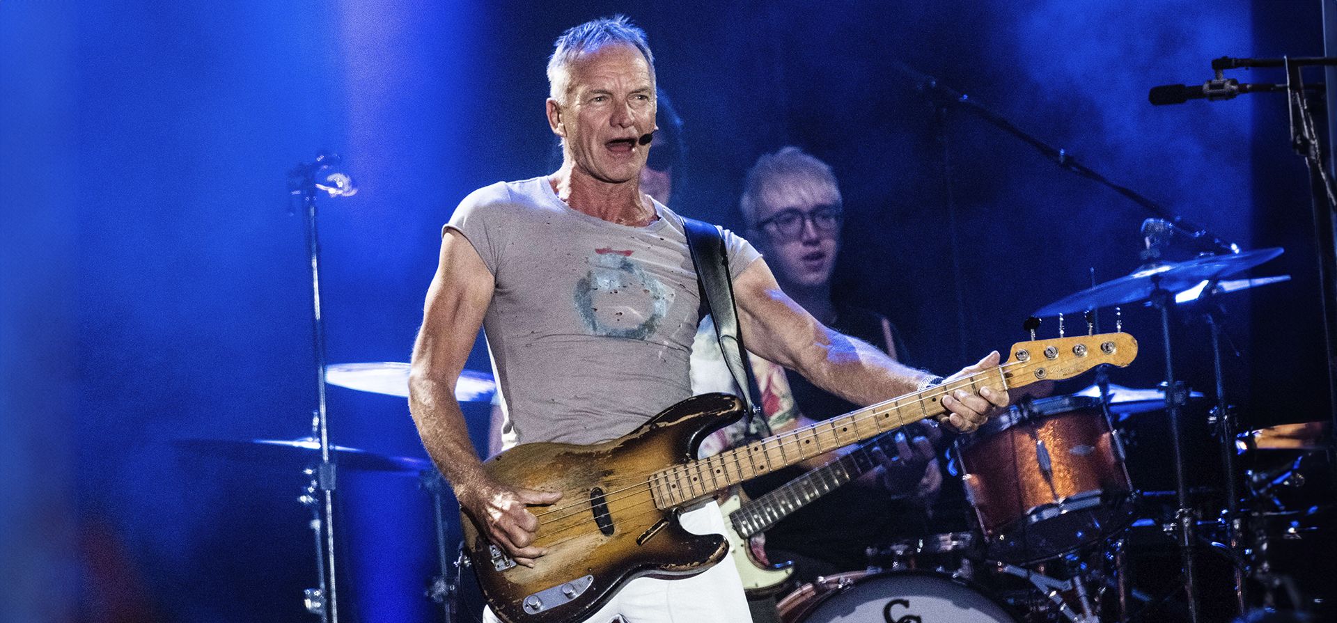 El artista británico Sting toca en el Heartland Festival en la isla de Fyn, Dinamarca, el jueves 8 de junio de 2023. (Helle Arensbak / Ritzau Scanpix a través de AP) El artista británico Sting toca en el Heartland Festival en la isla de Fyn, Dinamarca, el jueves 8 de junio de 2023. (Helle Arensbak / Ritzau Scanpix a través de AP)