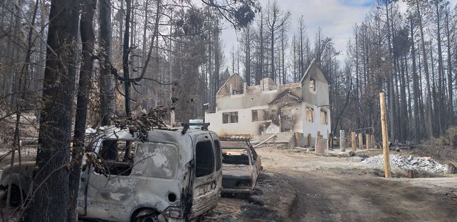 Impactantes imágenes de las áreas afectadas por los incendios en la Patagonia