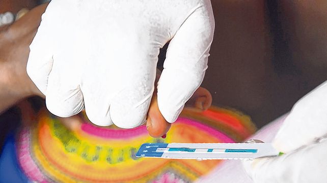 prueba. El tradicional test que consiste en un único pinchazo.