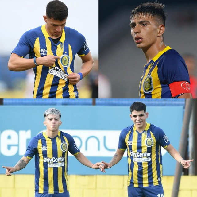 Los goleadores de la reserva de Central que sigue su marcha triunfal.