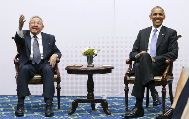 Raúl Castro y Barack Obama se mostraron muy sonrientes cuando se encontraron este año en una cumbre en Panamá.