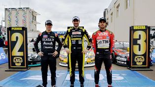 Los tres primeros de la clasificación.