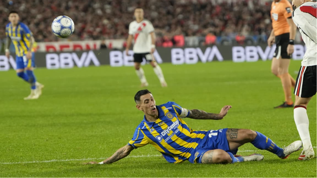 Ángel Di María fue uno de los jugadores más destacados en el triunfo de Central ante River