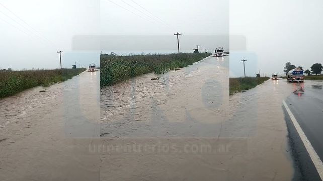 Lluvias y tormentas: Hay tránsito asistido en rutas 11 y 26 y complicaciones en el departamentos Victoria