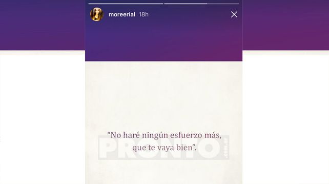 Morena Rial escribió extraños mensajes en las redes mientras su papá estaba internado Morena Rial escribió extraños mensajes en las redes mientras su papá estaba internado