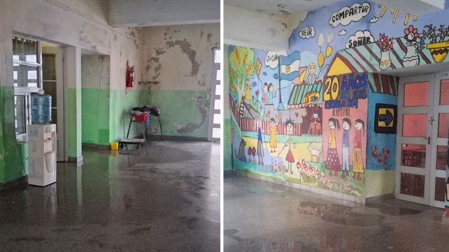Padres exponen las malas condiciones edilicias de escuela de San Benito.