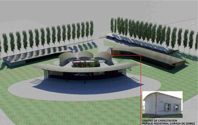 El espacio. El edificio donde funcionará el centro ya está diseñado y se emplazará en el parque industrial.