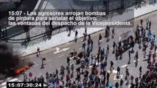 Una escena del video que Cristina presentó como prueba.&nbsp;