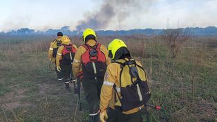 Incendios: continúan combatiendo el fuego en el Delta