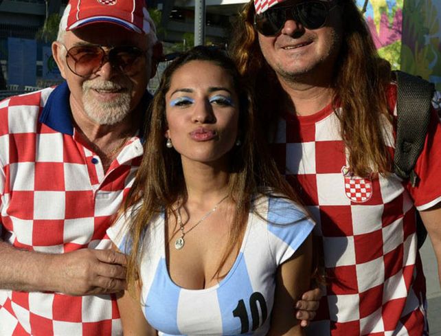 Las fotos de las chicas argentinas, las más linda del Maracaná