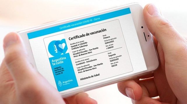 Pase sanitario: regirá a partir del 1 de enero de 2022.