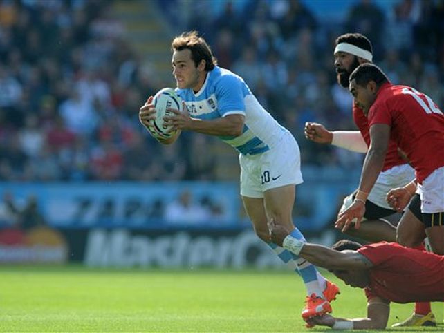 Los Pumas y el festejo íntimo con Diego Maradona