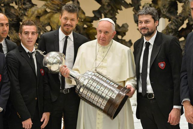 El Papa recibió a San Lorenzo: Son parte de mi identidad cultural