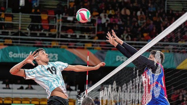 La selección argentina debutó en Santiago 2023 con un triunfo por 3-0 ante Puerto Rico.