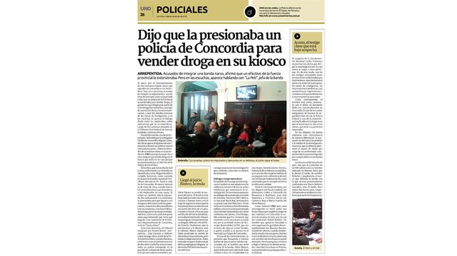 Conocidos. Tres de los detenidos fueron condenados este año.