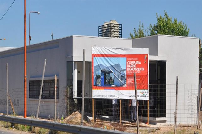 Avanzan los trabajos en la obra de la nueva comisaría del barrio Barranquita