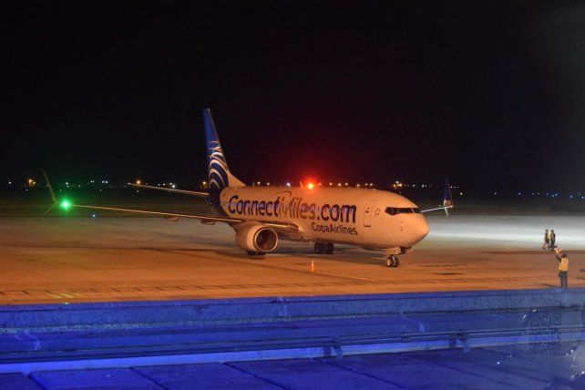 El vuelo del avión finalizó el sábado 9 de mayo en el Aeropuerto Islas Malvinas.