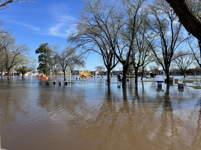 La localidad santafesina de María Teresa enfrenta las secuelas de 300 milímetros de lluvia