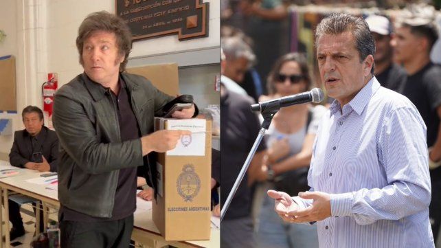Votaron Sergio Massa y Javier Milei en el balotaje