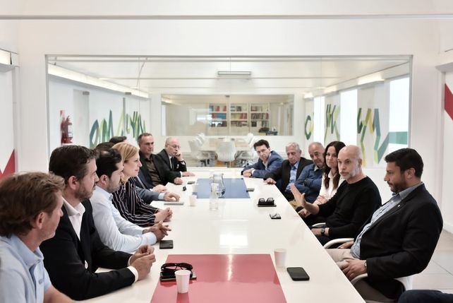 Rodríguez Larreta junto a los referentes provinciales del PRO.