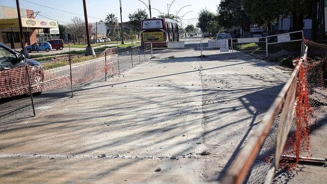 Trabajos de bacheo en la ciudad de Santa Fe