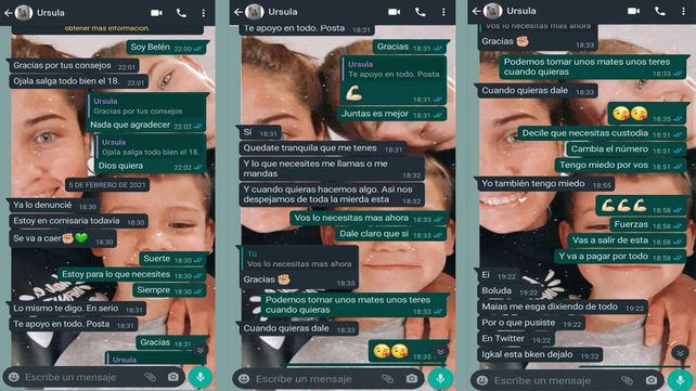 Femicidio en Rojas: las amigas de Úrsula publicaron sus mensajes de WhatsApp: Me cagó a palos mal y me vi muerta