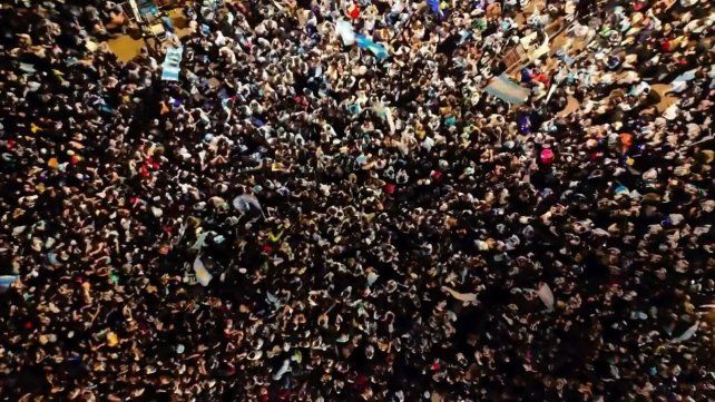 La plaza San Martín fue el escenario de los disturbios del último miércoles.