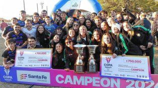 Duendes y Universitario de Rosario, los campeones de la Copa Santa Fe de hockey.
