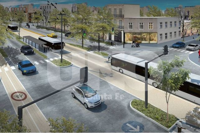 La obra de remodelación de la Avenida.