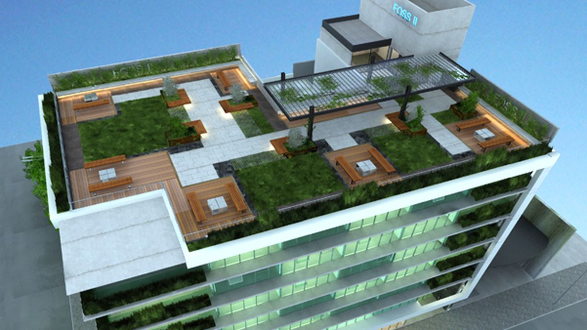 El Microcentro Suma Un Edificio Con Una Terraza Verde De 500 Metros 