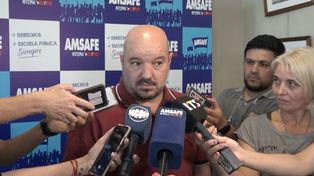 Rodrigo Alonso, titular de Amsafé provincial, se refirió al plan provincial de sumar una hora de clases en las escuelas primarias.