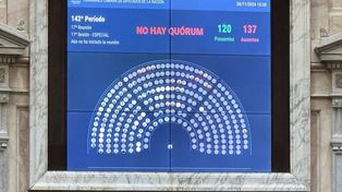 La sesión había sido convocada por Unión por la Patria, que aportó 92 de sus 99 diputados. También faltaron varios legisladores de otros sectores de la oposición