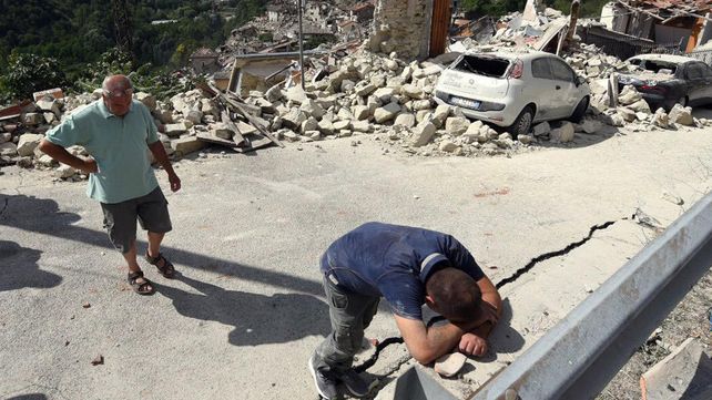 Las estremecedoras imágenes del sismo que sacudió a Italia